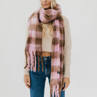 Chunky Checkered Scarf-Scarf-Pretty Simple