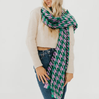 Cold Morning Houndstooth Scarf-Scarf-Pretty Simple