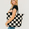 Woven Checkered Black