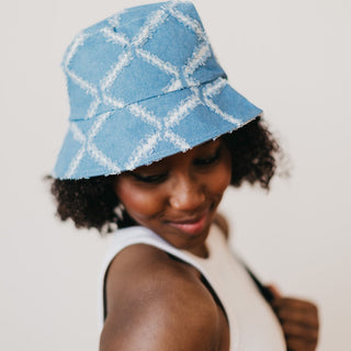 Diamond Print Bucket Hat-Hat-Pretty Simple