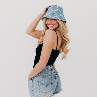 Diamond Print Bucket Hat Wholesale-Bucket Hat-Pretty Simple