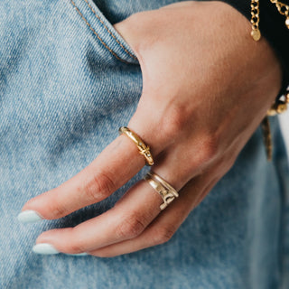 Ring-Diamond Studded Ring - WATERPROOF-Pretty Simple