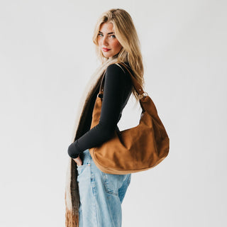 -Hazel Hobo Shoulder Bag with Tassel-Pretty Simple