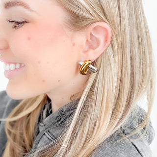 Accessories-X Marks the Spot Earrings-Pretty Simple