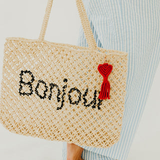 Heart Macrame Bag Charm Key Chain-Bag Accessories-Pretty Simple