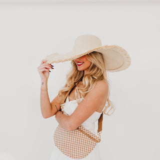 Hat-Lake Shore Drive Wide Fringe Sun Hat-Pretty Simple