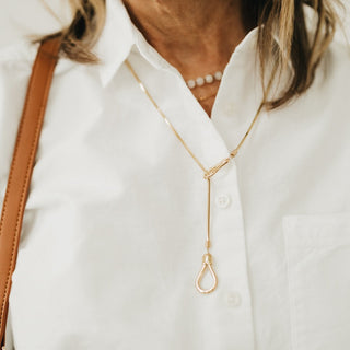 Lariat Toggle Necklace - WATERPROOF-Necklace-Pretty Simple
