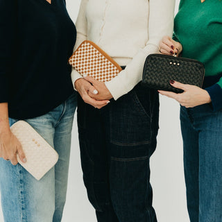 Lenni Large Zip Woven Wallet-Wallet-Pretty Simple