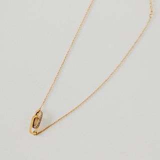 Linked with Diamonds Chain Necklace - WATERPROOF-Necklace-Pretty Simple