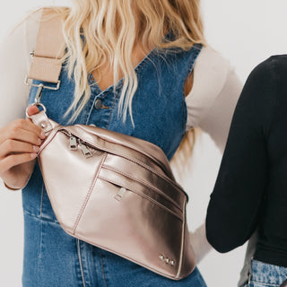 Marley Metallic Oversized Bum Bag-Bum Bag-Pretty Simple