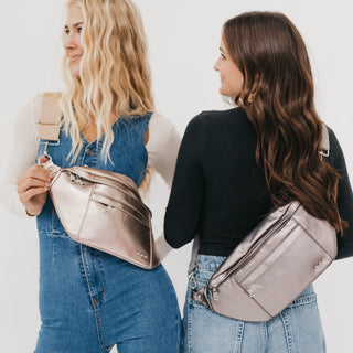 Marley Metallic Oversized Bum Bag-Bum Bag-Pretty Simple