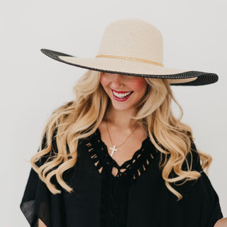 Hat-Miami Summer Wide Floppy Sun Hat-Pretty Simple