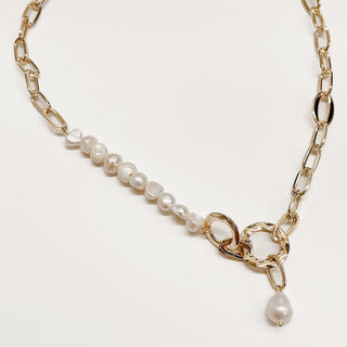 Pacific Pearl Link Chain Necklace - WATERPROOF-Necklace-Pretty Simple