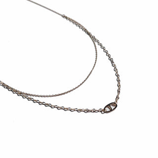 Pretty Simple Parker Oval Pendant Layered Necklace