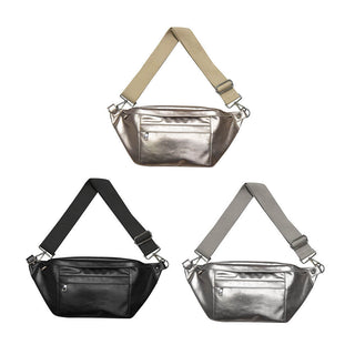 Marley Metallic Oversized Bum Bag Wholesale-Bum Bag-Pretty Simple