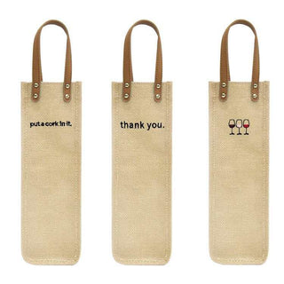 Gifted Canvas Reusable Wine Tote Wholesale-Accessories-Pretty Simple