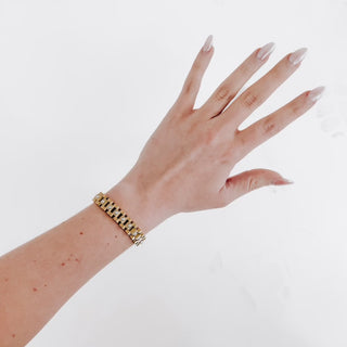 Bracelet-Pearl Watch Bracelet - WATERPROOF-Pretty Simple