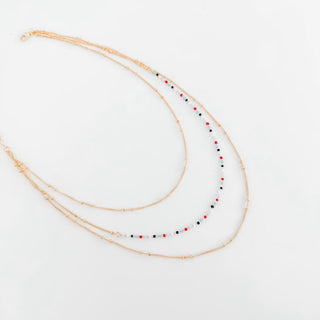 Tani Triple Layer Bead Necklace-Necklace-Pretty Simple
