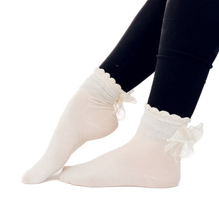 Tulle Bow Socks-Socks-Pretty Simple