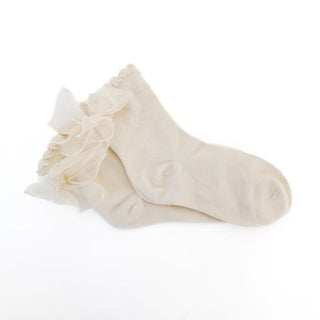 Tulle Bow Socks-Socks-Pretty Simple