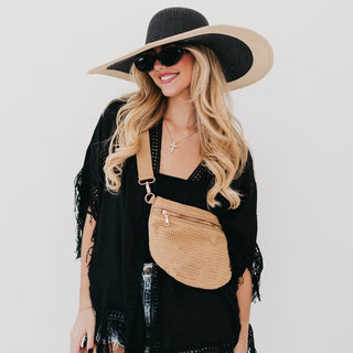 Rachel Raffia Bum Bag-Pretty Simple