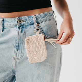 Wallet-River Raffia Clippable Card Holder-Pretty Simple
