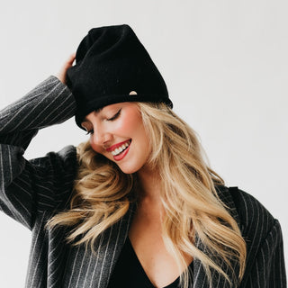 Rolled Edge, Cashmere Beanie Wholesale-Beanie-Pretty Simple
