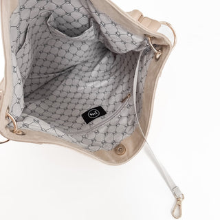 Rosalie Rivet Suede Hobo Bag - PREORDER-Tote Bag-Pretty Simple