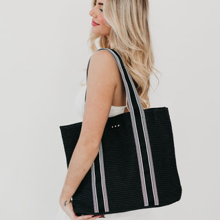 Ruby Raffia Tote Bag-Pretty Simple