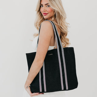 Ruby Raffia Tote Bag-Pretty Simple