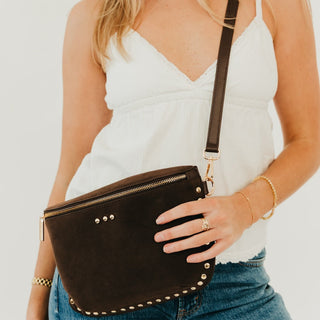 Sabrina Studded Suede Bum Bag-Bum Bag-Pretty Simple