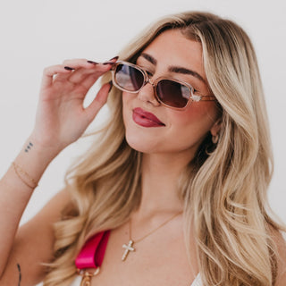 Sheila Retro Oval Sunglasses Wholesale-Pretty Simple