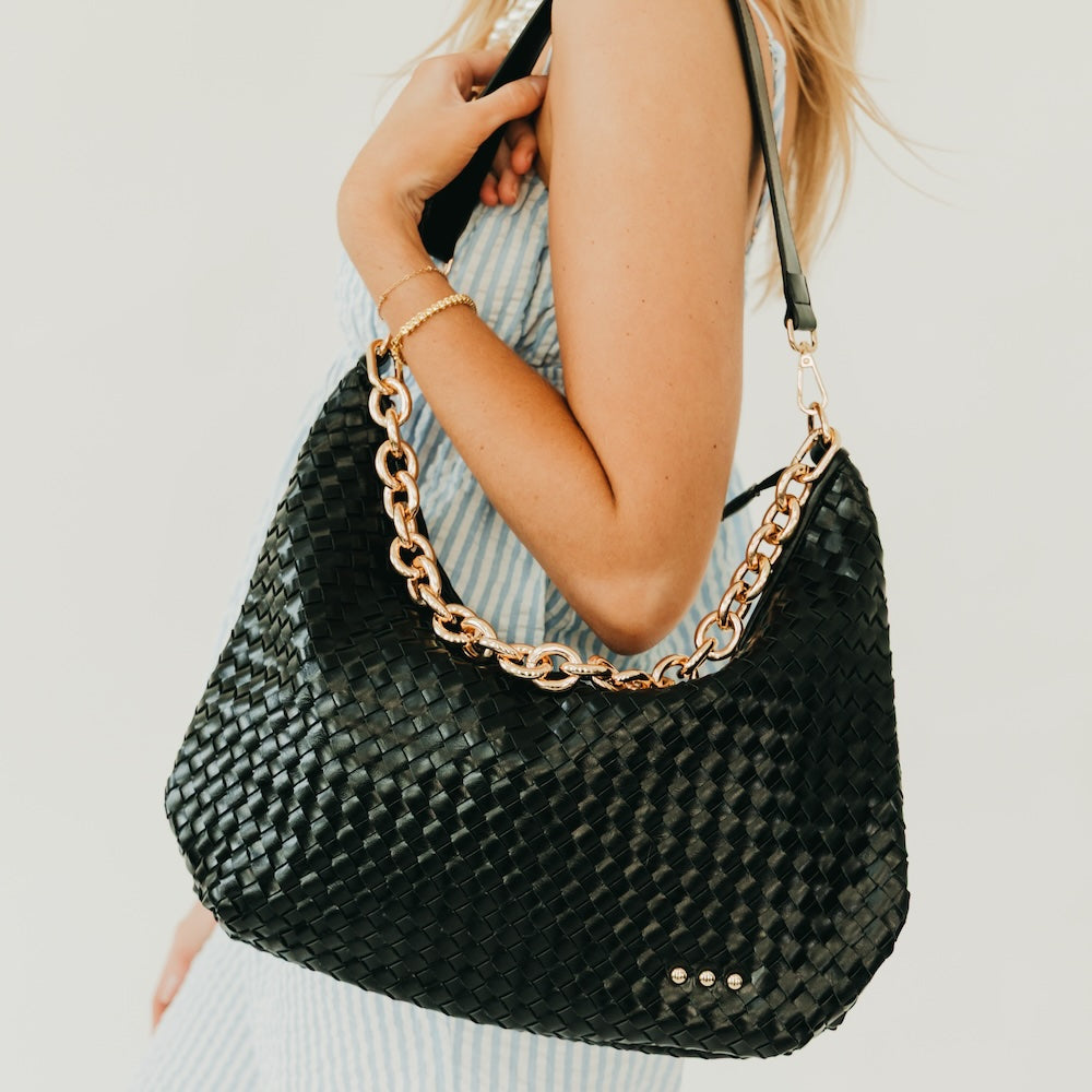 Sienna Slouchy Woven Shoulder Bag - TOP SELLER-Shoulder Bag-Pretty Simple