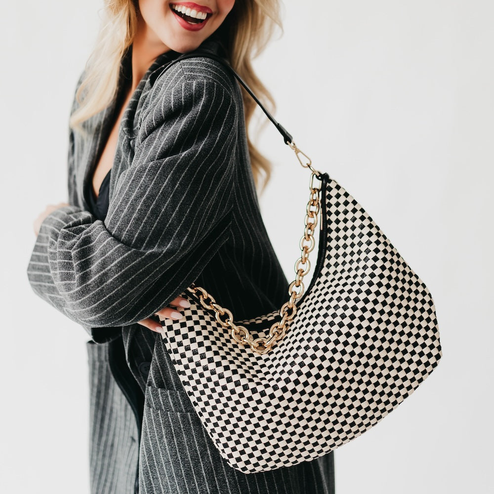 Sienna Slouchy Woven Shoulder Bag-Crossbody Bag-Pretty Simple