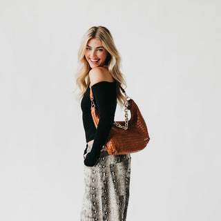 Sienna Slouchy Woven Shoulder Bag-Crossbody Bag-Pretty Simple