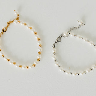 Stella Pearl and Chain Bracelet - WATERPROOF-Bracelet-Pretty Simple