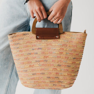 Tote Bag-Savannah Straw Tote Bag-Pretty Simple