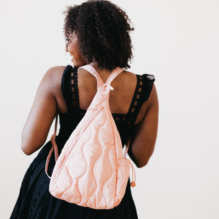 Striding Through Philly Puffer Sling Bag & Backpack-Sling bag-Pretty Simple