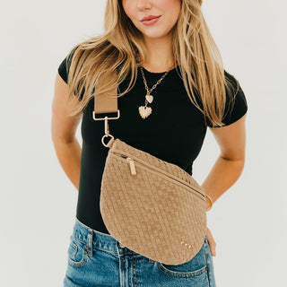 Suede Westlyn Woven Bum Bag-Bum Bag-Pretty Simple