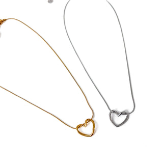 Tangled in Love Heart Necklace - WATERPROOF-Necklace-Pretty Simple