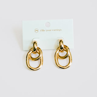 Taylor Tied Link Drop Earrings - WATERPROOF-Earrings-Pretty Simple