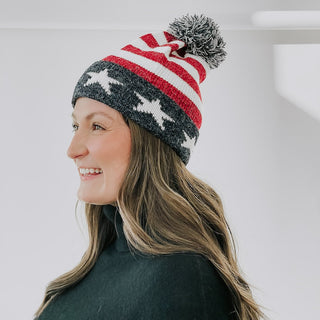 American Flag USA Beanie Wholesale-Beanie-Pretty Simple