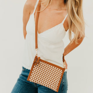 Veda Woven Crossbody and Clutch Bag-Crossbody Bag-Pretty Simple