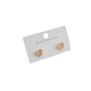 Heart of Pearls Stud Earrings - WATERPROOF-Earrings-Pretty Simple