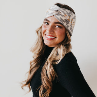 Western Wide Twist Knit Headband-Accessory-Pretty Simple