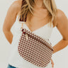 Woven Checkered Burgundy