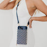 Woven Checkered Navy