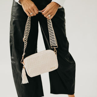 Woven Willow Camera Crossbody Bag Wholesale-Crossbody Bag-Pretty Simple