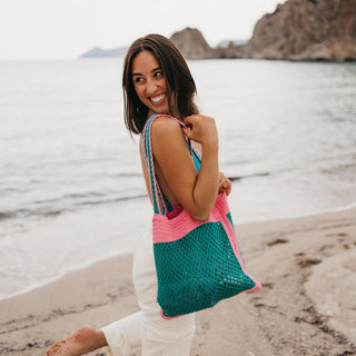 A Day In Santorini Tote-Pretty Simple Wholesale