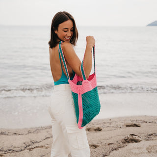 A Day In Santorini Tote-Pretty Simple Wholesale